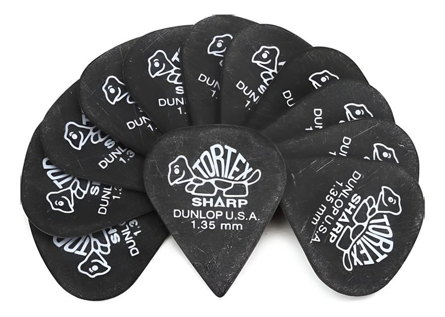 Uñetas Jim Dunlop 412r 1.35 Tortex Sharp X72 Unidades