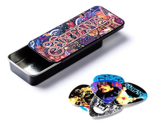 Púas Guitarra Jim Dunlop Santana Medianas 6 Unidades Celuloide Sanpt01m Mediano