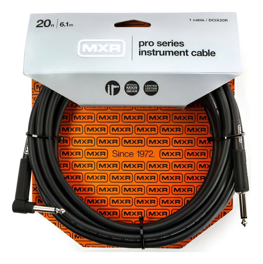 Cable Plug Mxr Series Dcix20r 6m Negro Latón Niquelado Audio Video