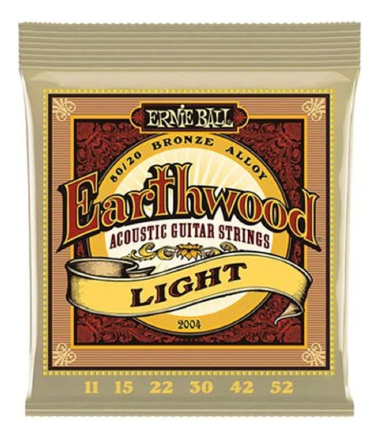 Ernie Ball 2004 Cuerdas Guitarra Acustica 11-52 Earthwood Bronce Fósforo