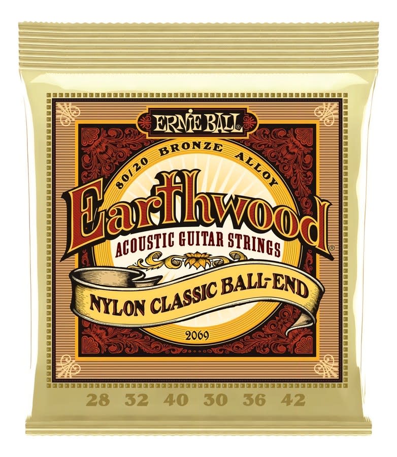 Cuerda Ernie Ball De Nylon Para Guitarra 028 042 P 02069