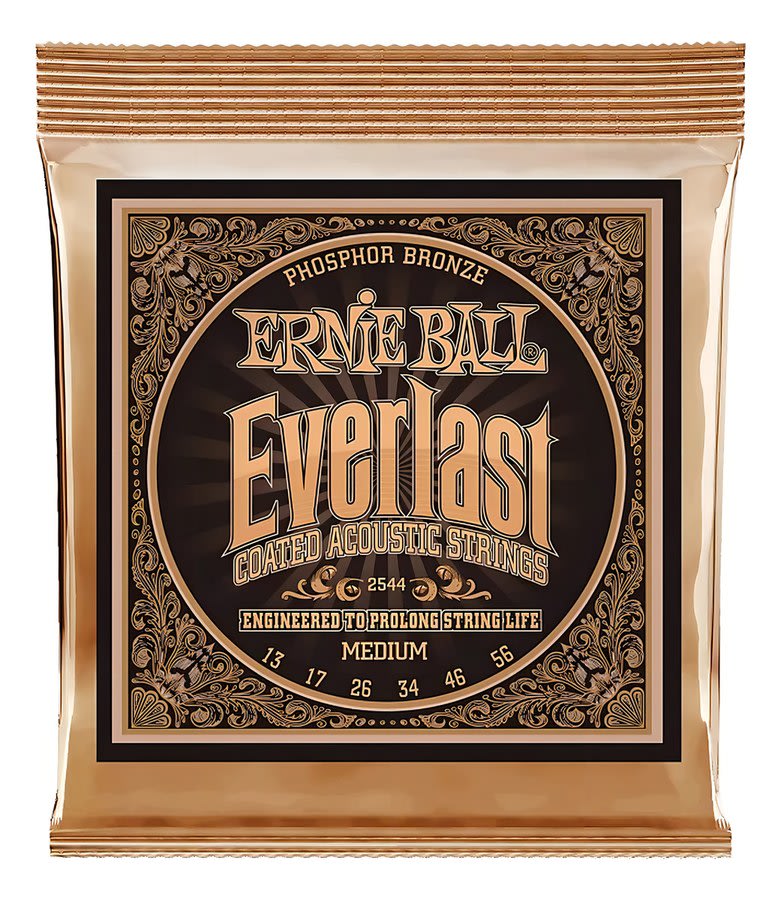 Encordado Ernie Ball 2544 Everlast Para Guitarra Acústica.013-56