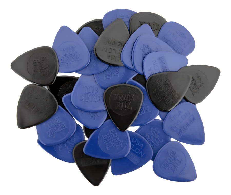 Uñetas Ernie Ball P09134 Pack 50 Mixtas Medium-heavy Inject