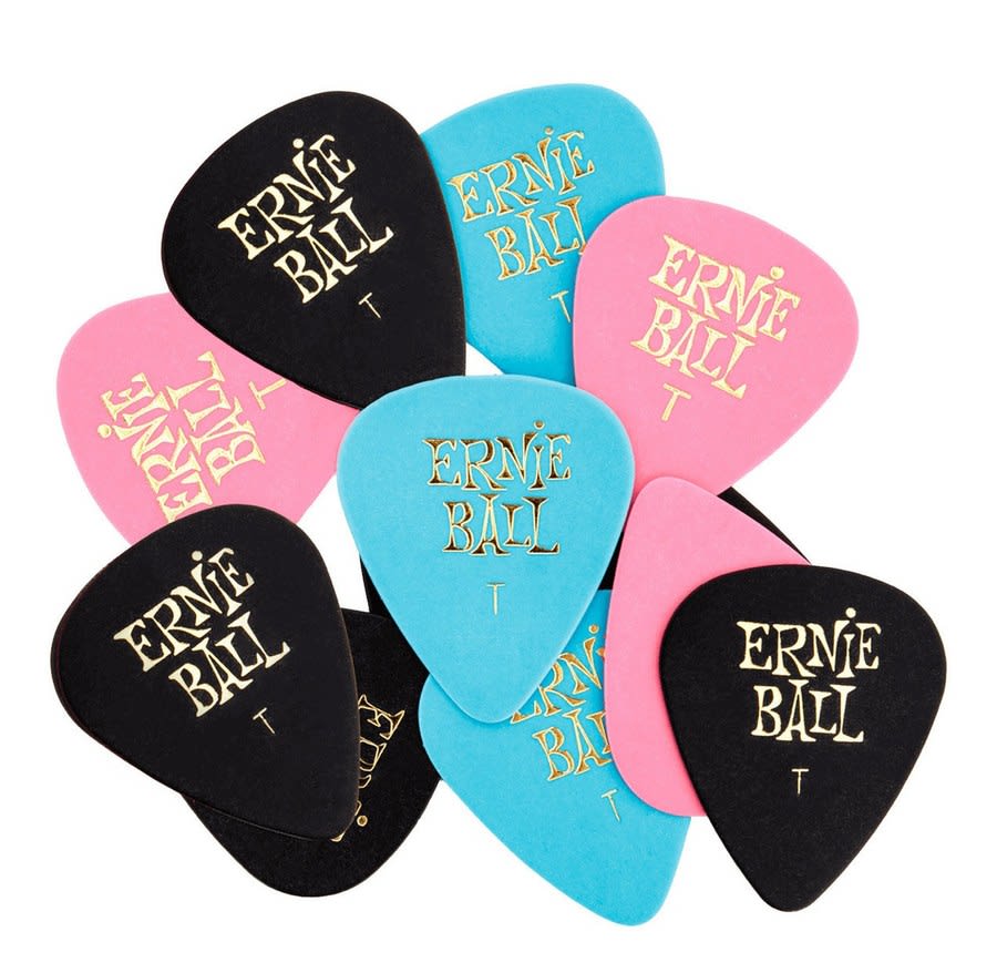 Uñetas Ernie Ball P09176.46mm Pack 12 Celuloide Mix Color