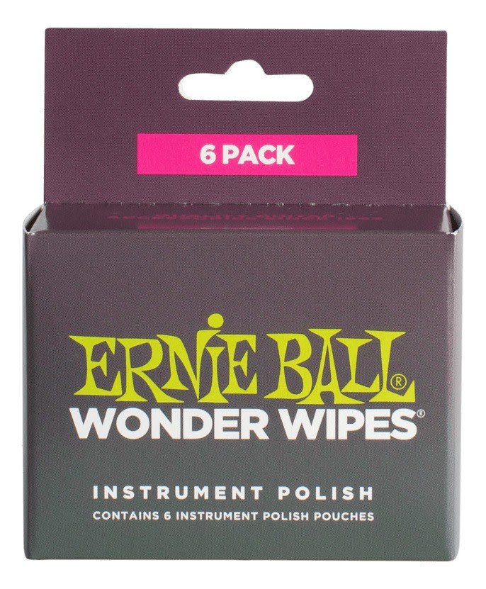 Ernie Ball Pack 6 Paño Limpia Instrumentos P04278 Wonder Wip