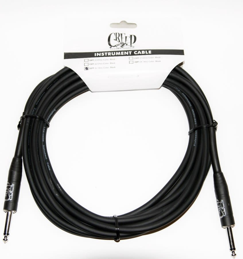 Creep Blss-20blk Cable Pro Series 20ft Plug Recto