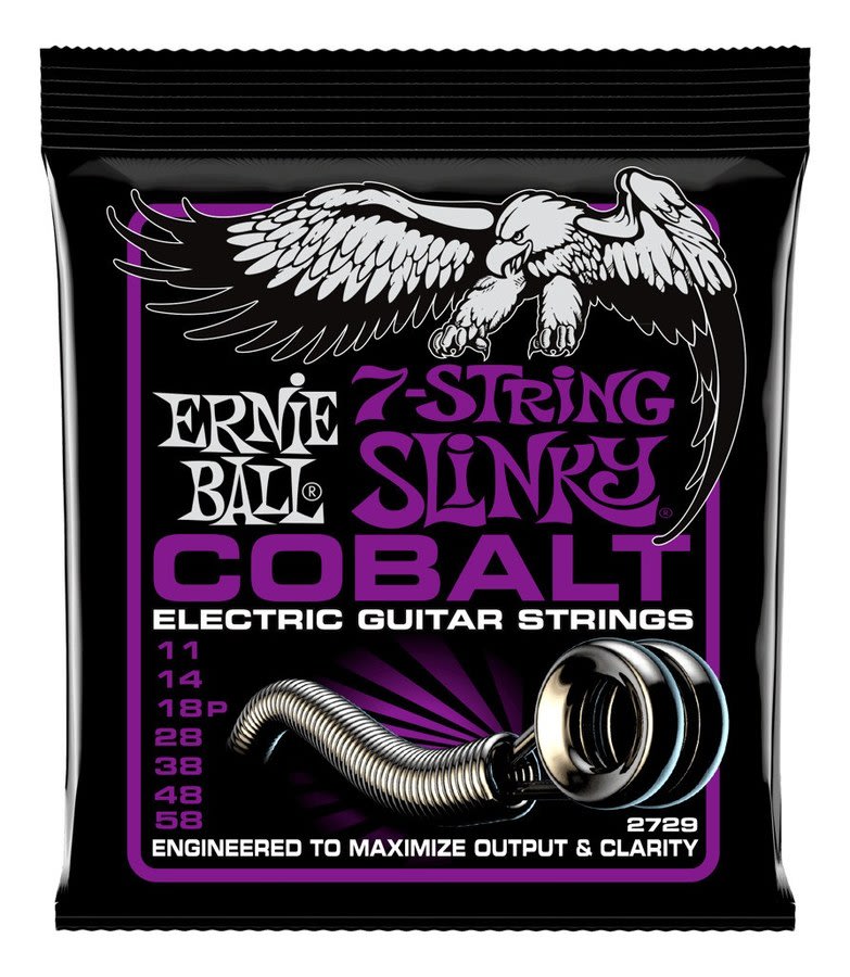 Ernie Ball Cuerdas Guit. Electrica 7 C Slinky Cobalt 11-58