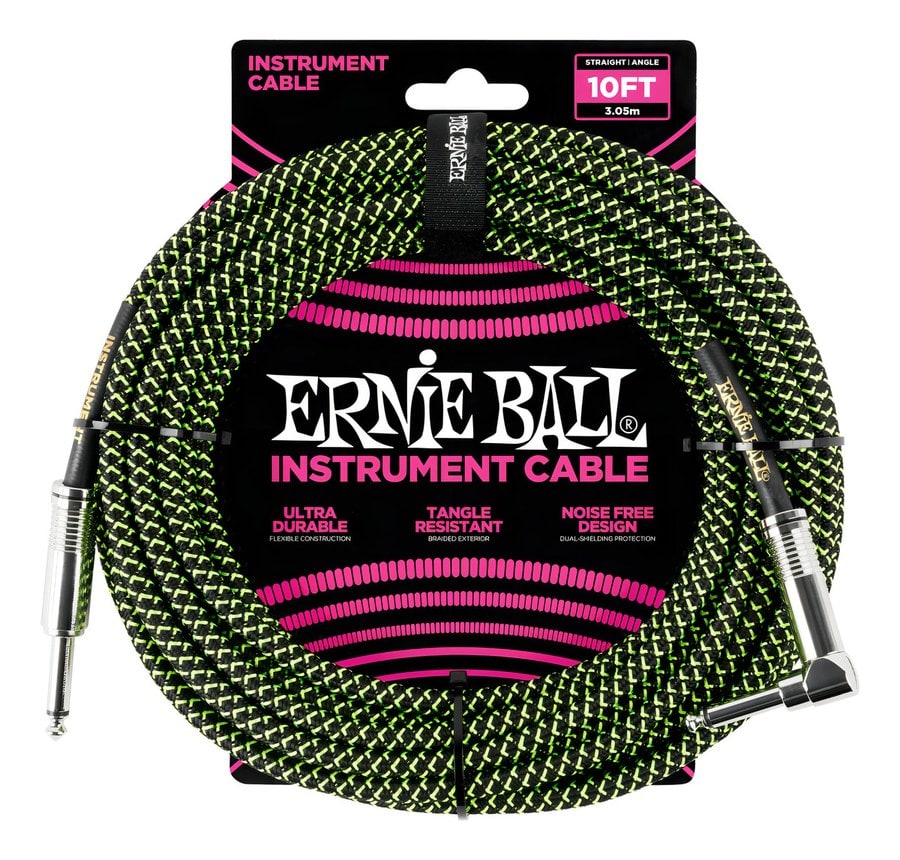 Ernie Ball Cable Para Instrumento P06077 3.05 Mts Verde