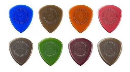 Uñetas Jim Dunlop Pvp114 Flow Grip Varias Medidas Pack X8