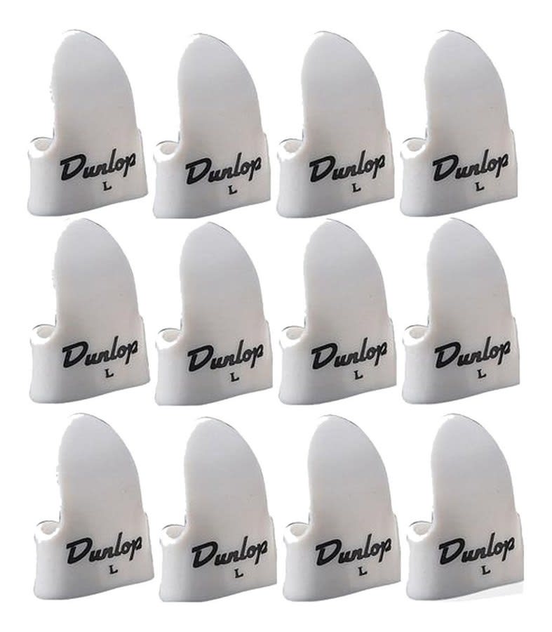 Set 12 Uñeros White F/pk LG-12/bg Dunlop 9021r