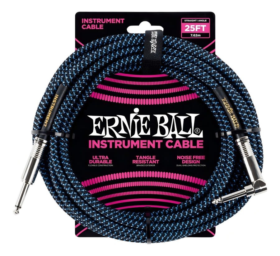 Ernie Ball Cable Para Instrumento 6060 7,5 Mts Negro/azul