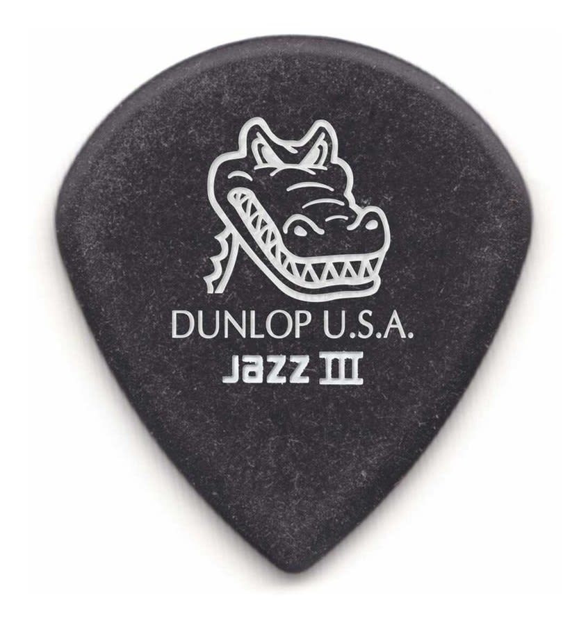 Uñetas Jim Dunlop 571p1.4 Gator Grip Jazz Iii X 6 Color Gris