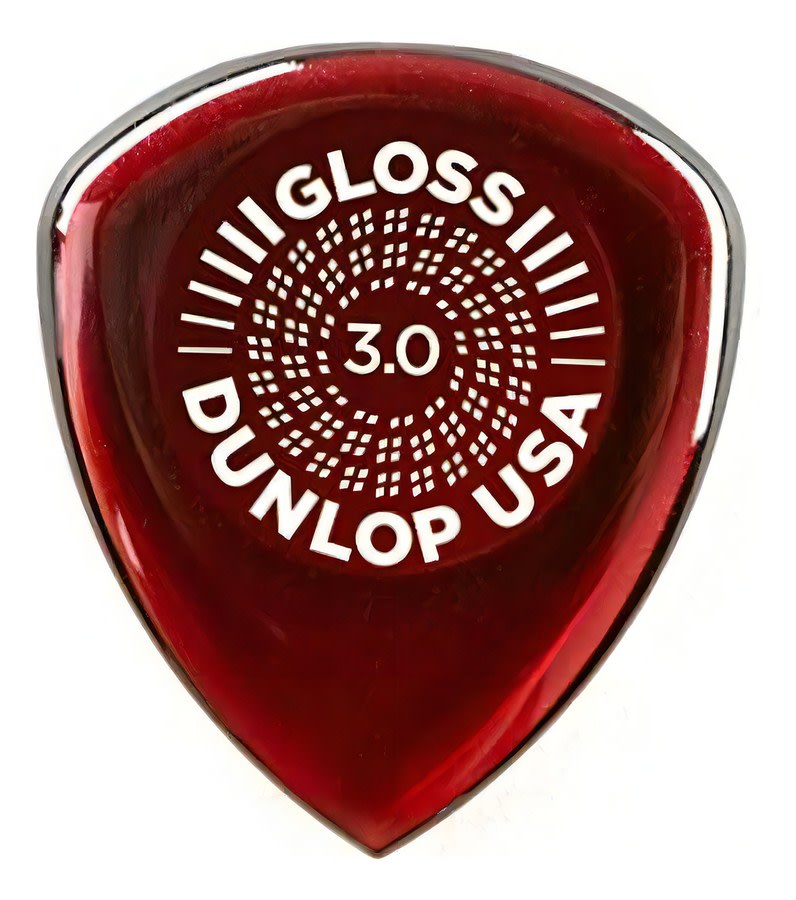 Jim Dunlop Flow Gloss 3.0mm Guitar Picks 3 Pack (550p300)