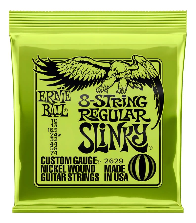 Encordado Ernie Ball 2629 Guitarra Eléctrica 8 Cuerdas