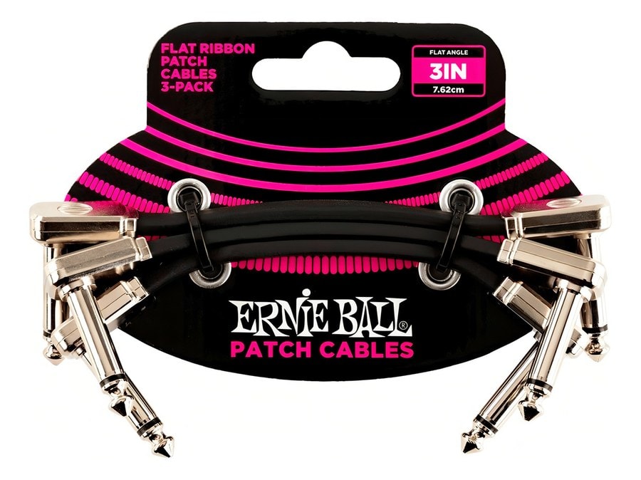 Cable Interpedal Ernie Ball 6220 7 Cm Pack X 3 Black