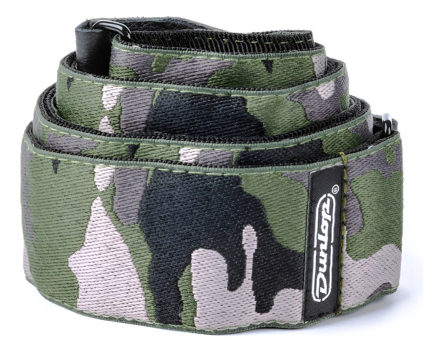 Correa Guitarra/bajo Jim Dunlop D6717 Camuflado Verde