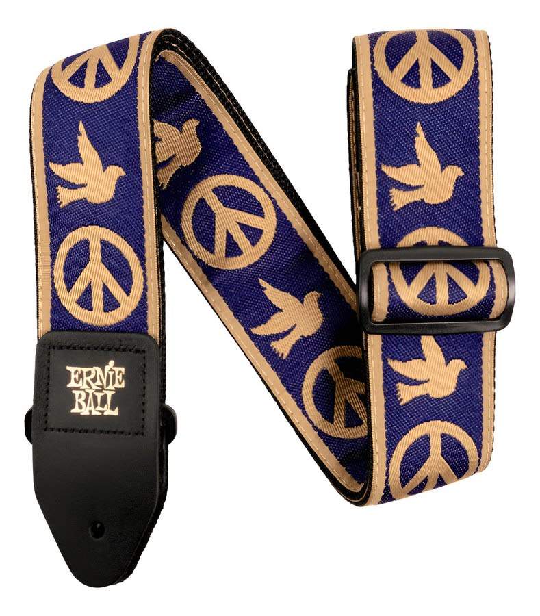 Correa Guitarra Ernie Ball P04699 Navy Blue Beige Peace Jaq