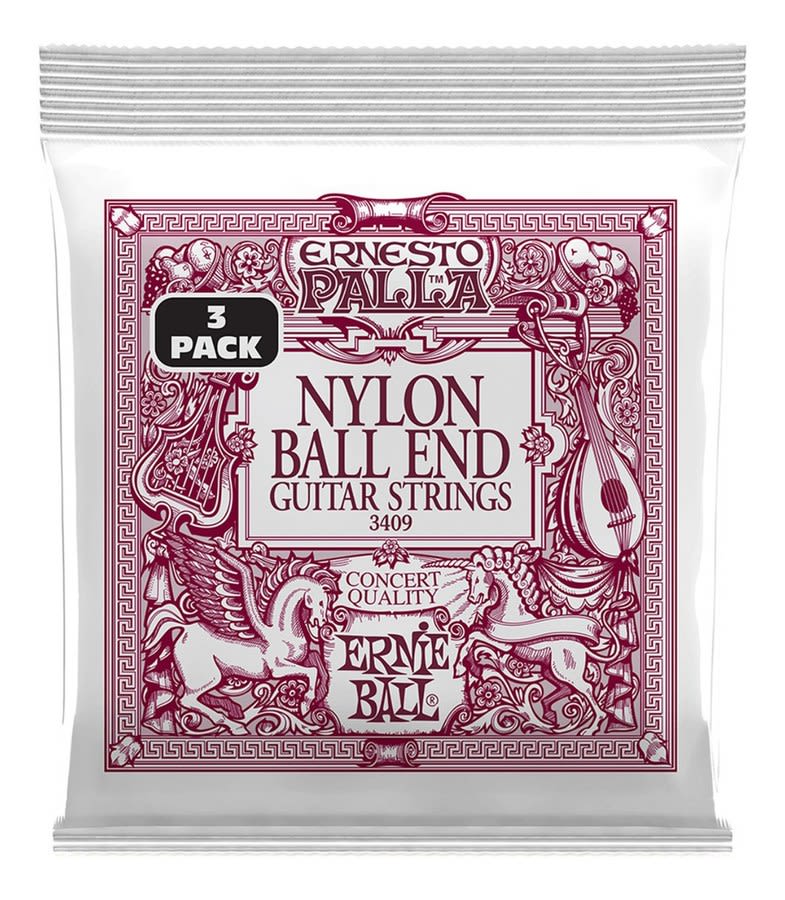 Cuerdas Guitarra Nylon Pack X3 Ernie Ball 3409 Black Gold