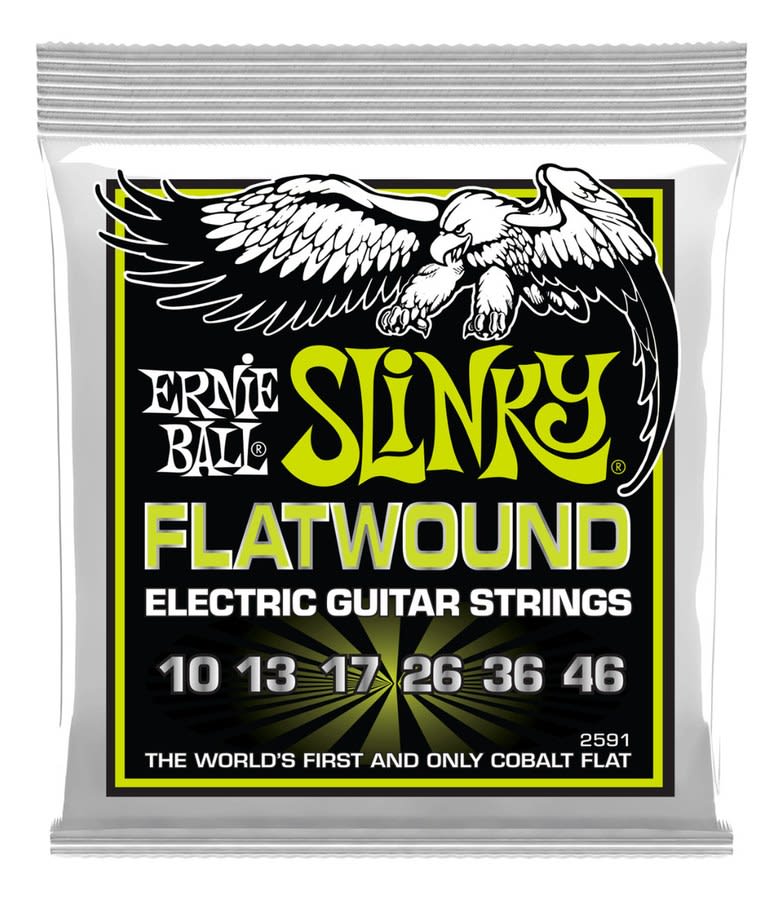 Cuerdas Ernie Ball 2591 Power Slinky Flatwound 10-46