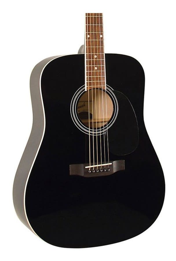 Savannah Sgd-12-bk Dreadnought Guitarra Black