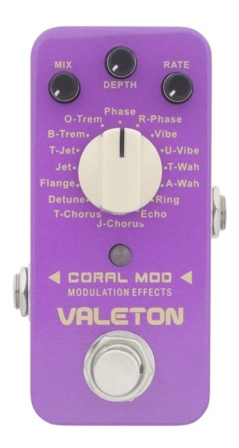 Pedal Valeton Crl-8 Coral Mode Il 16 Types Digital Modulatio