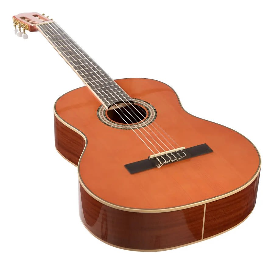 Guitarra Creep Cuerdas Nylon Abeto Sapele Con Funda Mc425