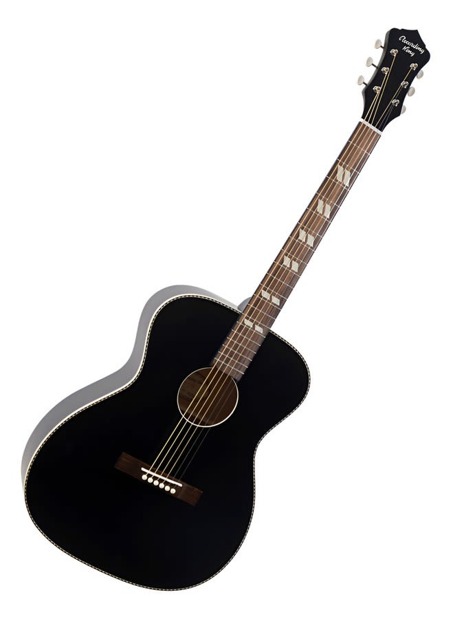 Guitarra Acústica Recording King Serie 7 Ros-7-mbk Negro