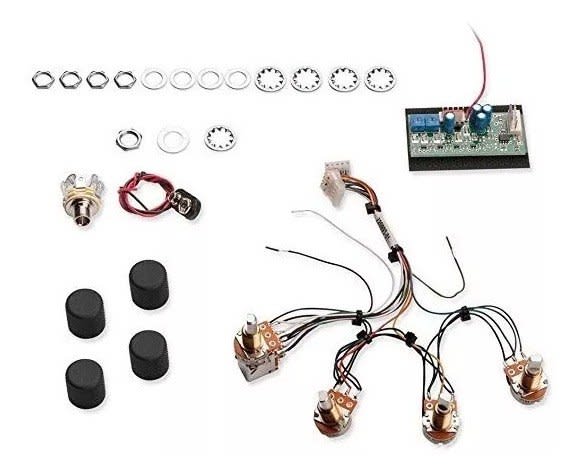 Circuito Preamp Activo Para Bajo Seymour Duncan Stc-3m4