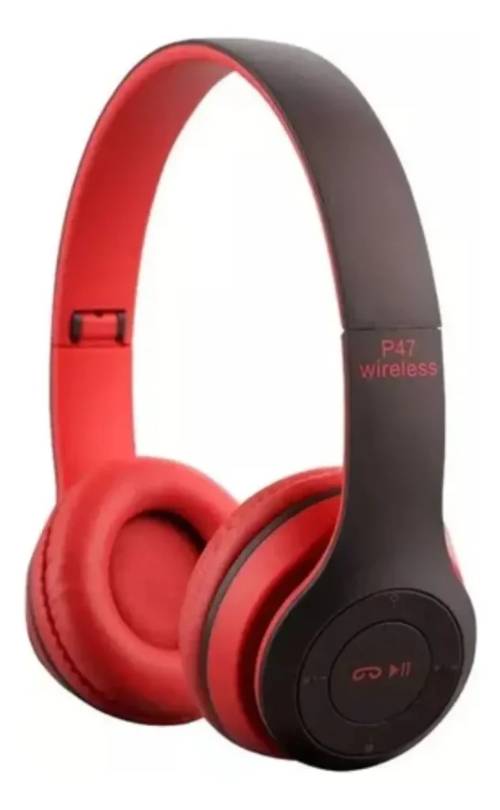 Auricular Bluetooth Vincha - P47 - Rojo con Gris - foto 1