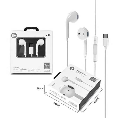 Auriculares FICHA TIPO C - Blancos - foto 1