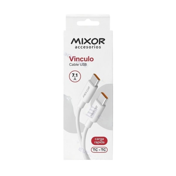 Cable Cargador Mixor Vinculo 7.1A Tipo C a Tipo C