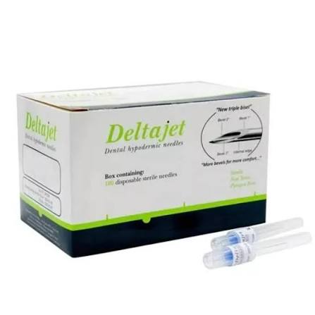 Agujas descartables, caja x 100u. DELTAJET