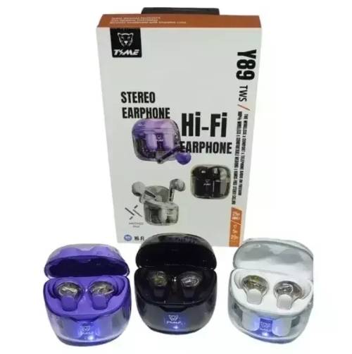 Auriculares Inalambricos TIME Y89 - Color Lila
