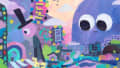 Whimsical Dreams in a Colorful Cityscape