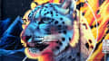 Feline Fury in Cosmic Flames