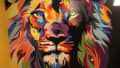 Colorful Lion