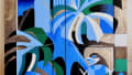 Urban Serenade in Blue and Green Harmony
