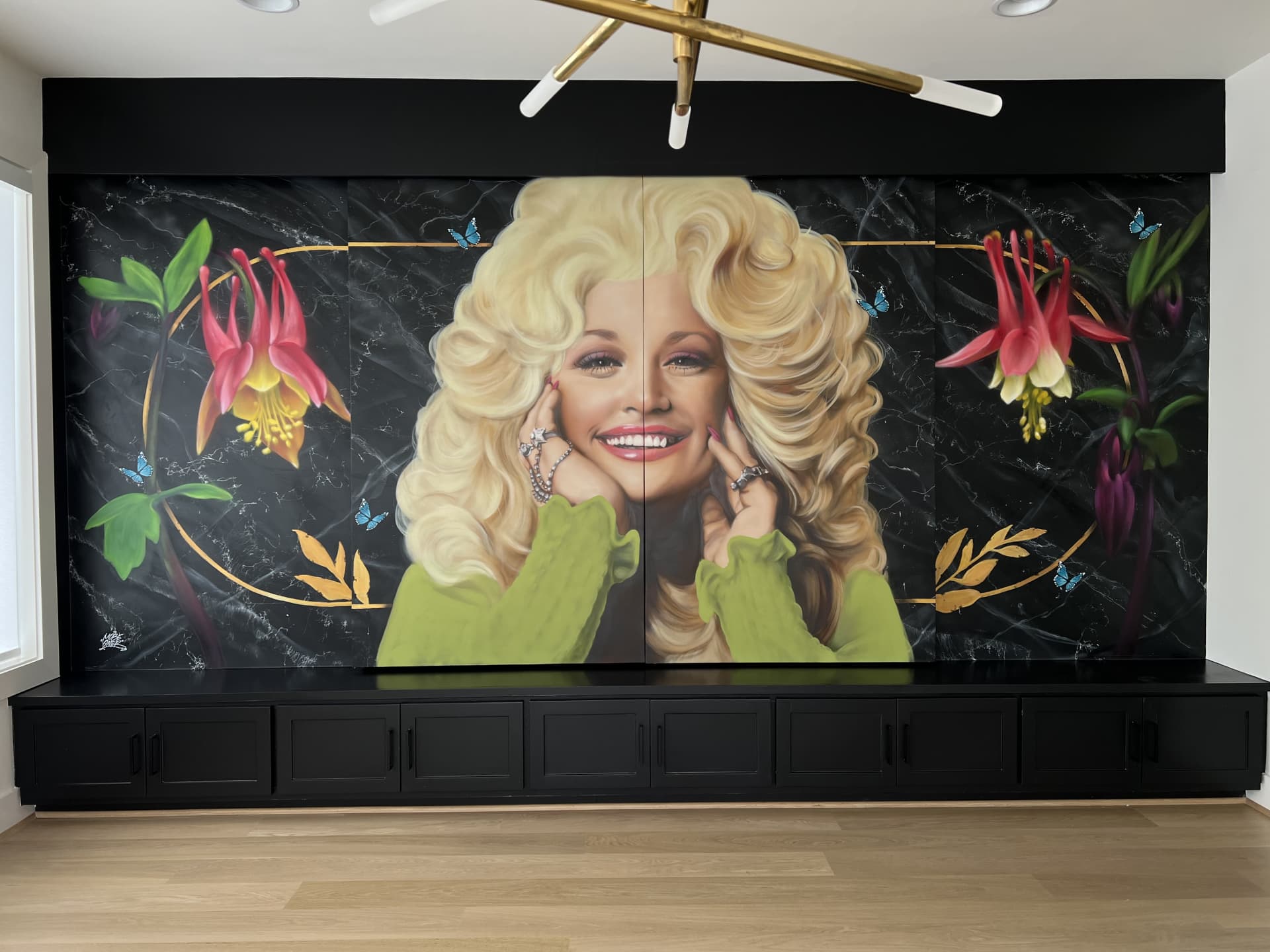 Dolly and flowers
