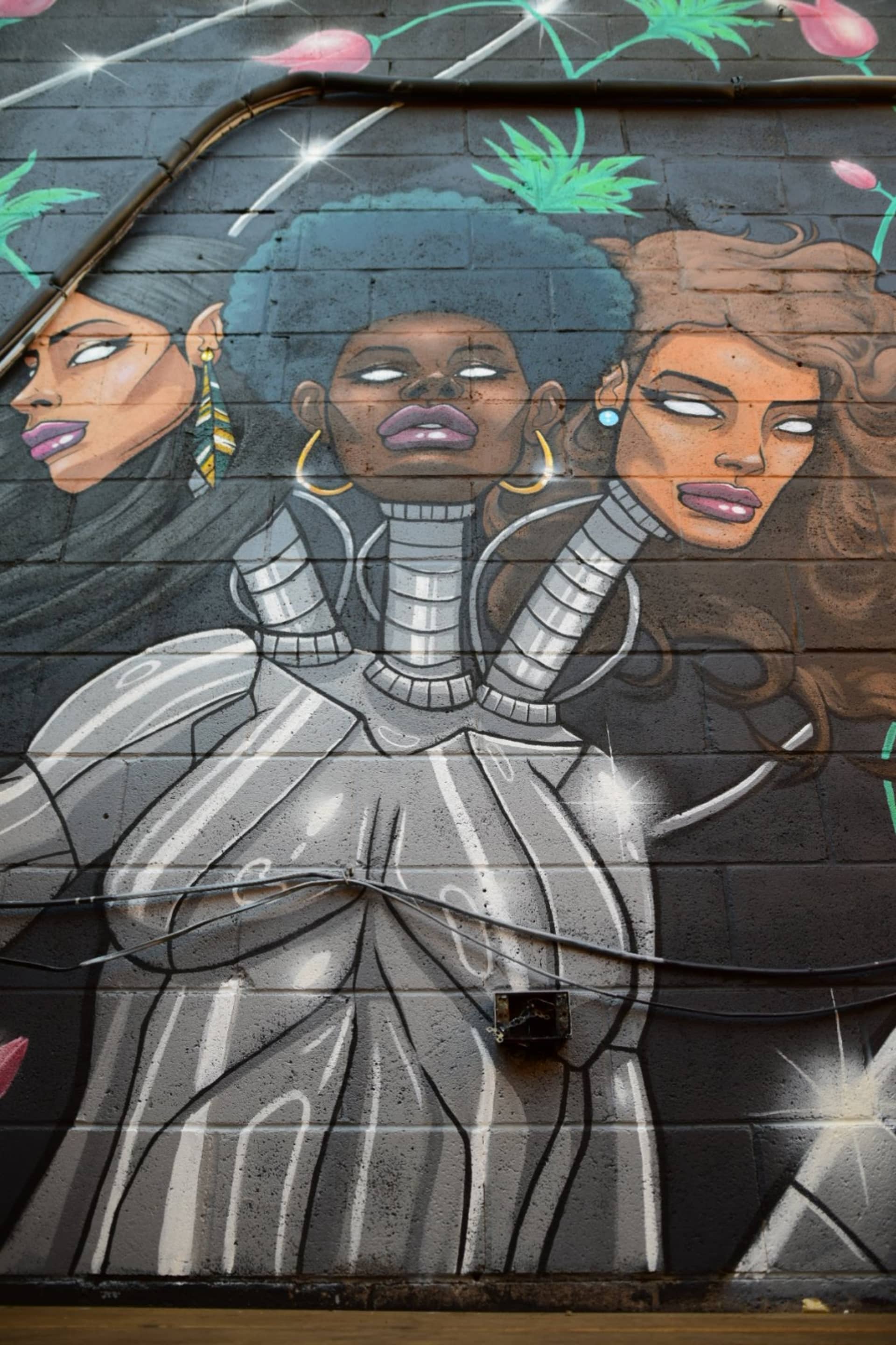Futuristic Femininity in Urban Harmony