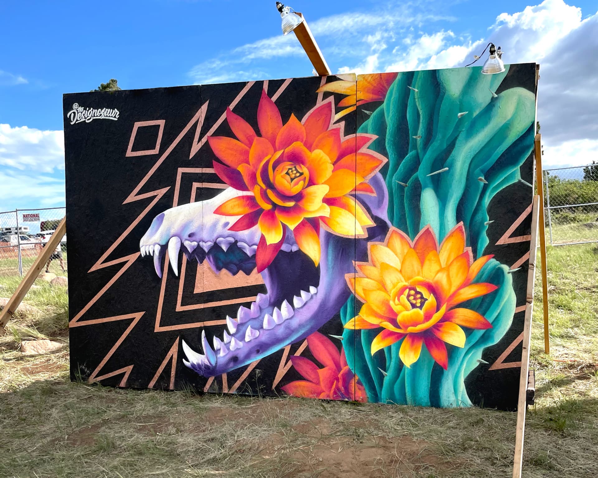 Floral Fury in a Desert Dreamscape