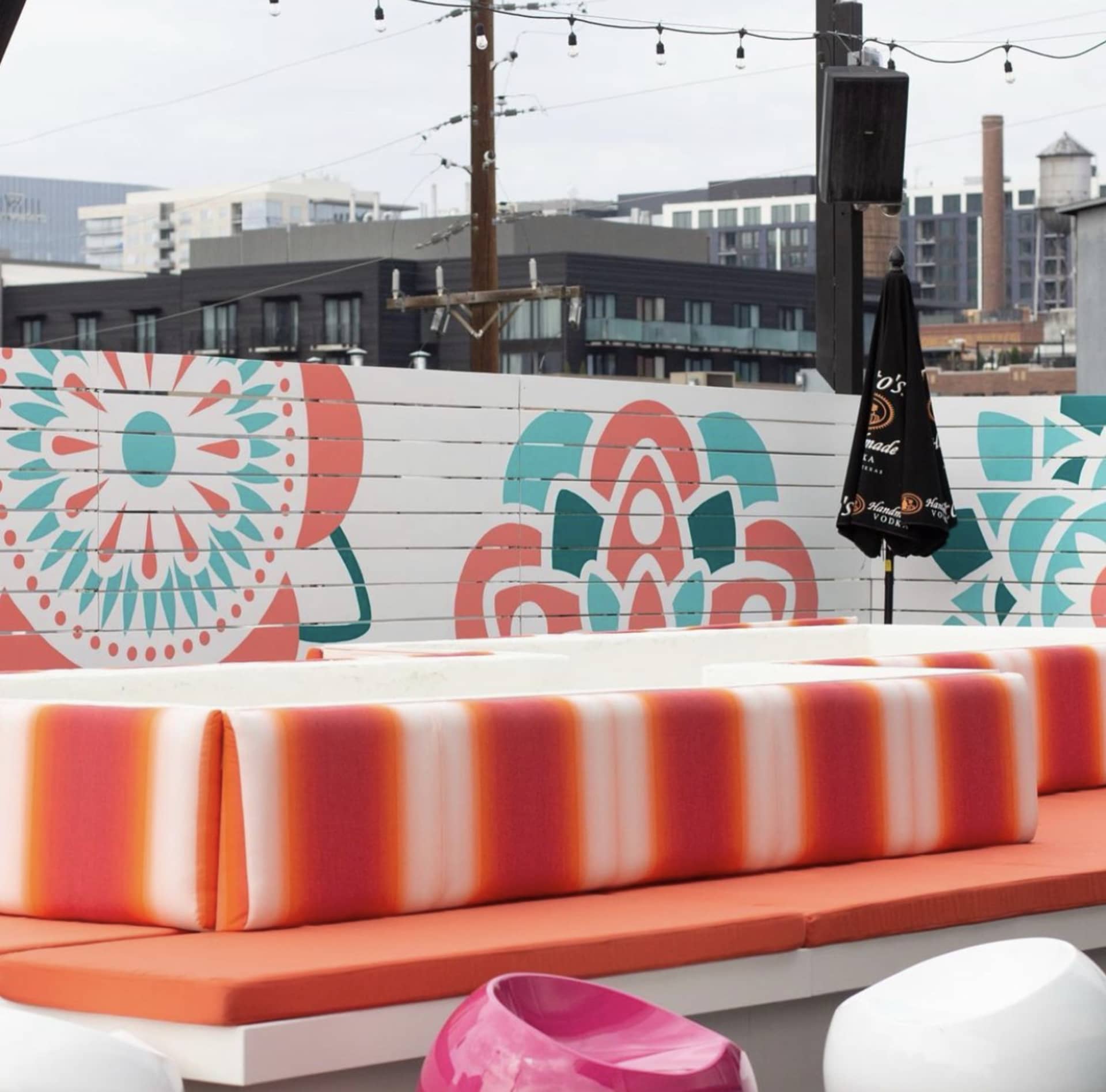 El Tejano Rooftop Mural