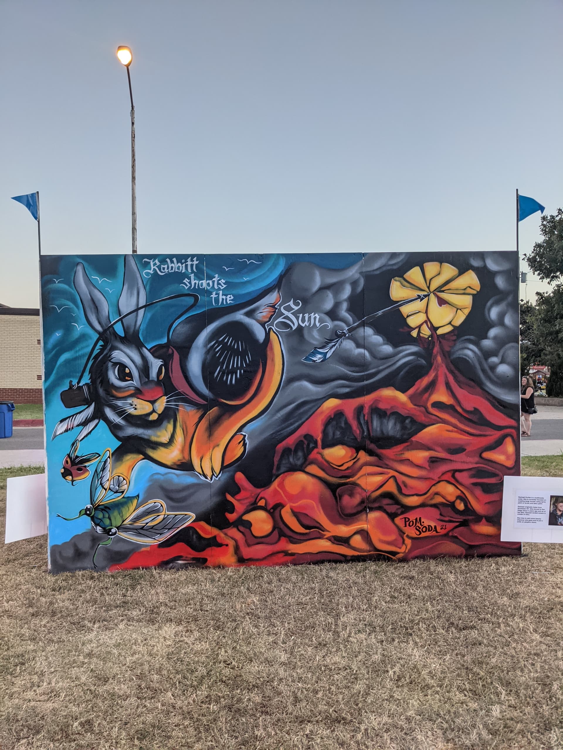 Rabbit Chasing the Sun's Fiery Embrace