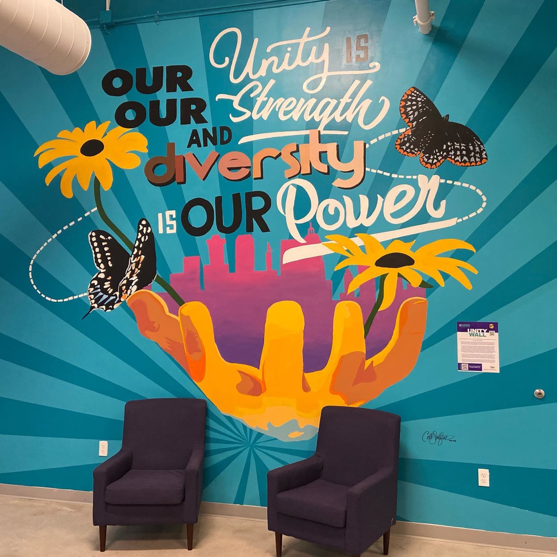 Our Diversity is Our Power Mural