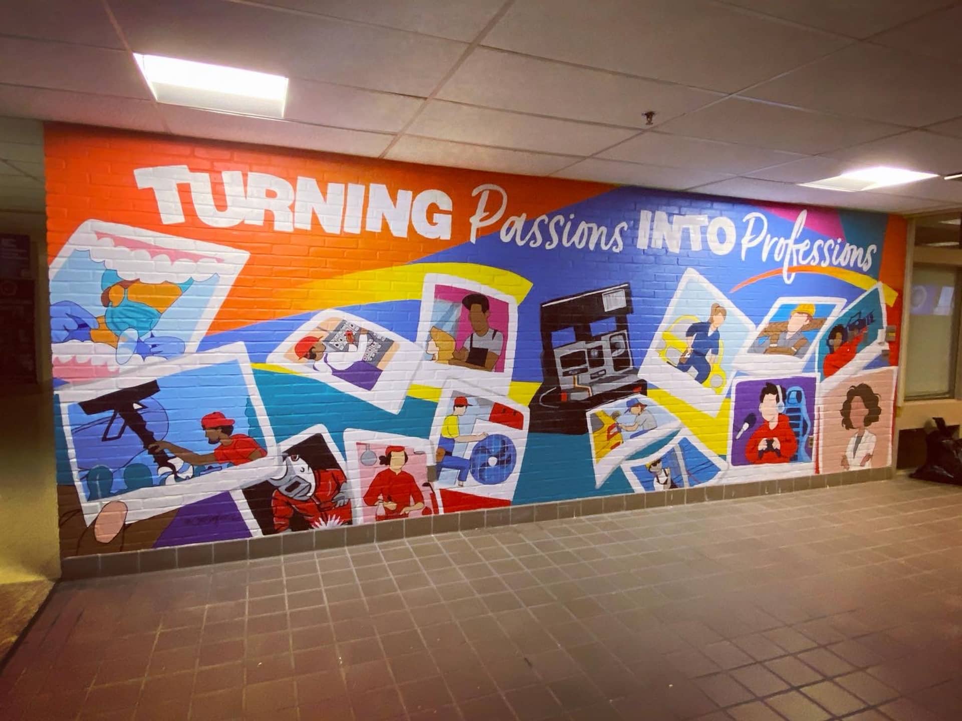 Turning Passions into Professions Mural