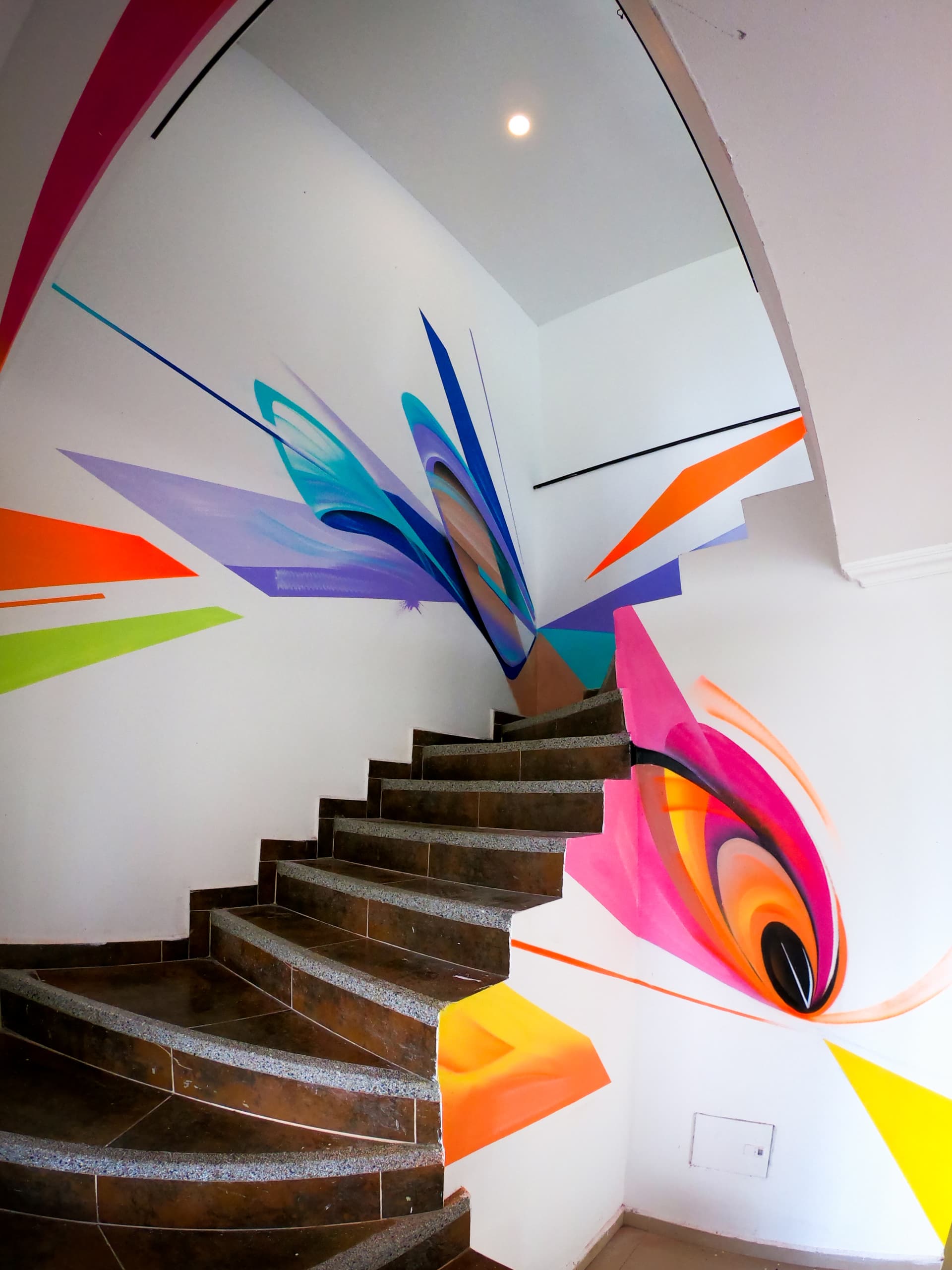 Vibrant Ascension Through Colorful Dimensions