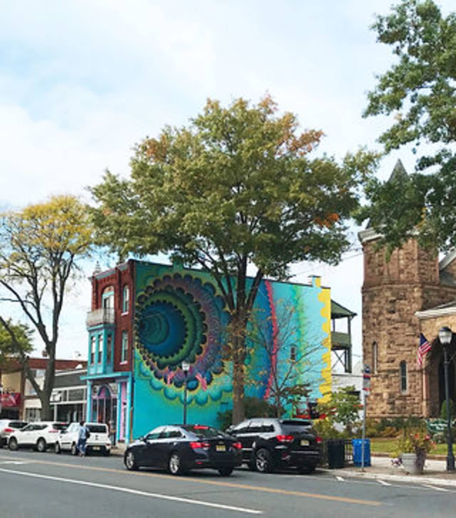 Whirls of Color in Urban Harmony