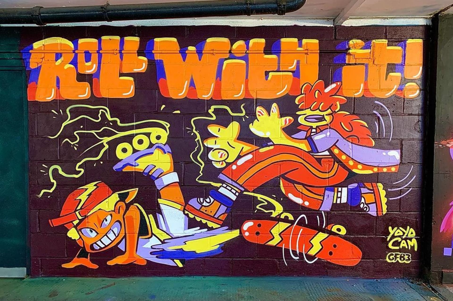 Skateboard Dreams in Electric Colors