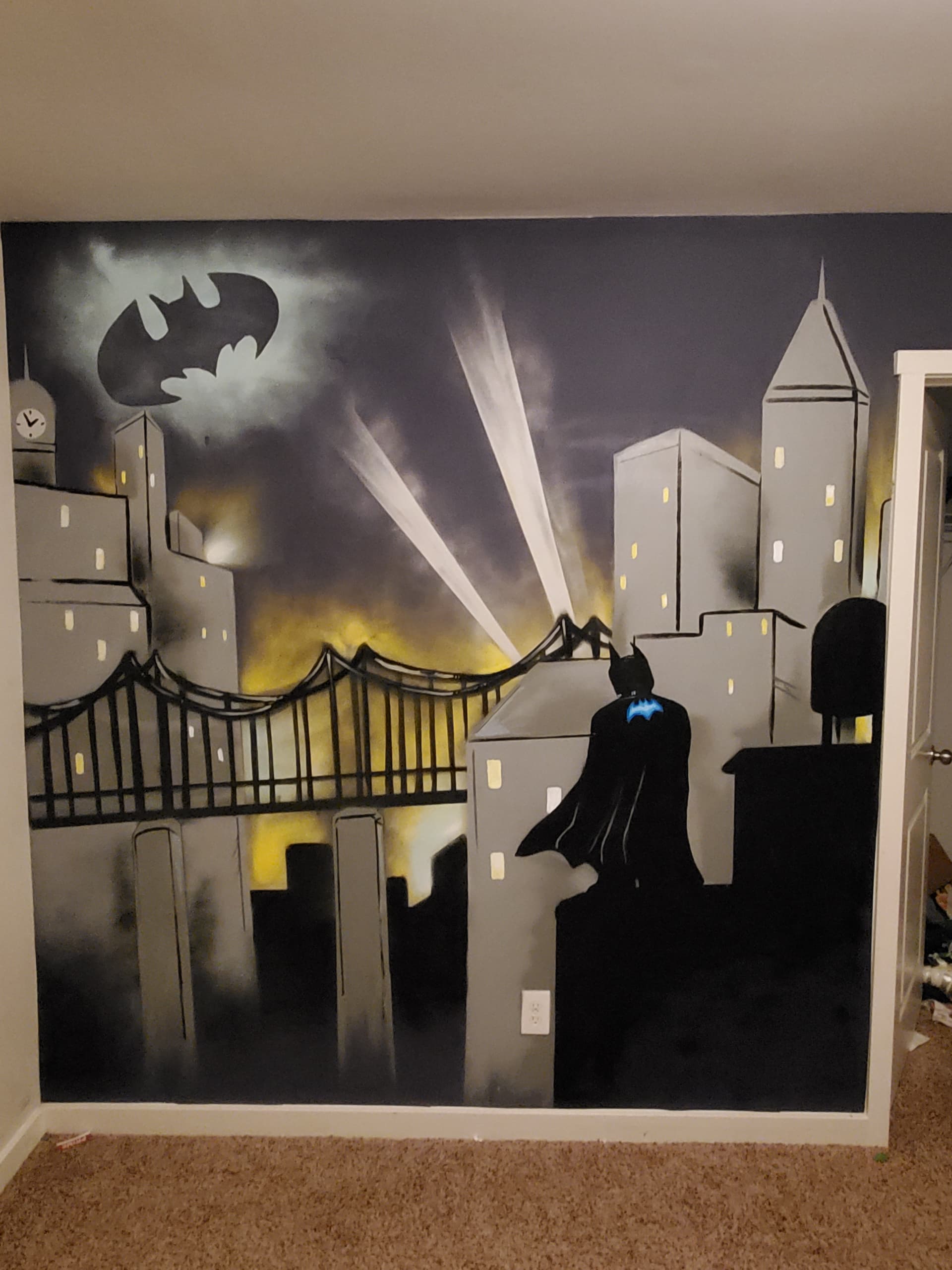 Dark knight in watch 
