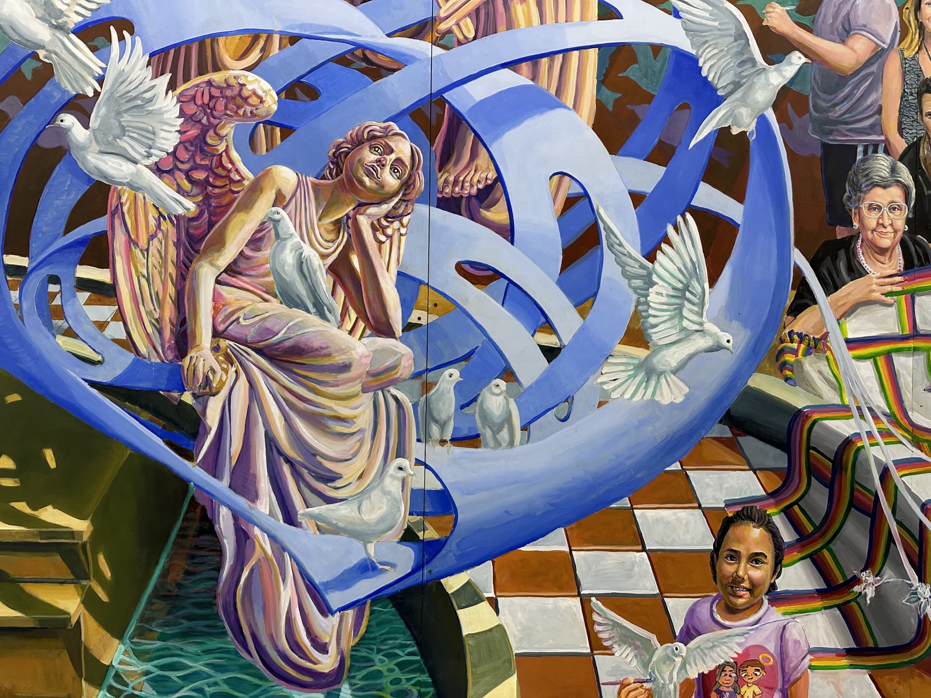 Detail of pulse mural 