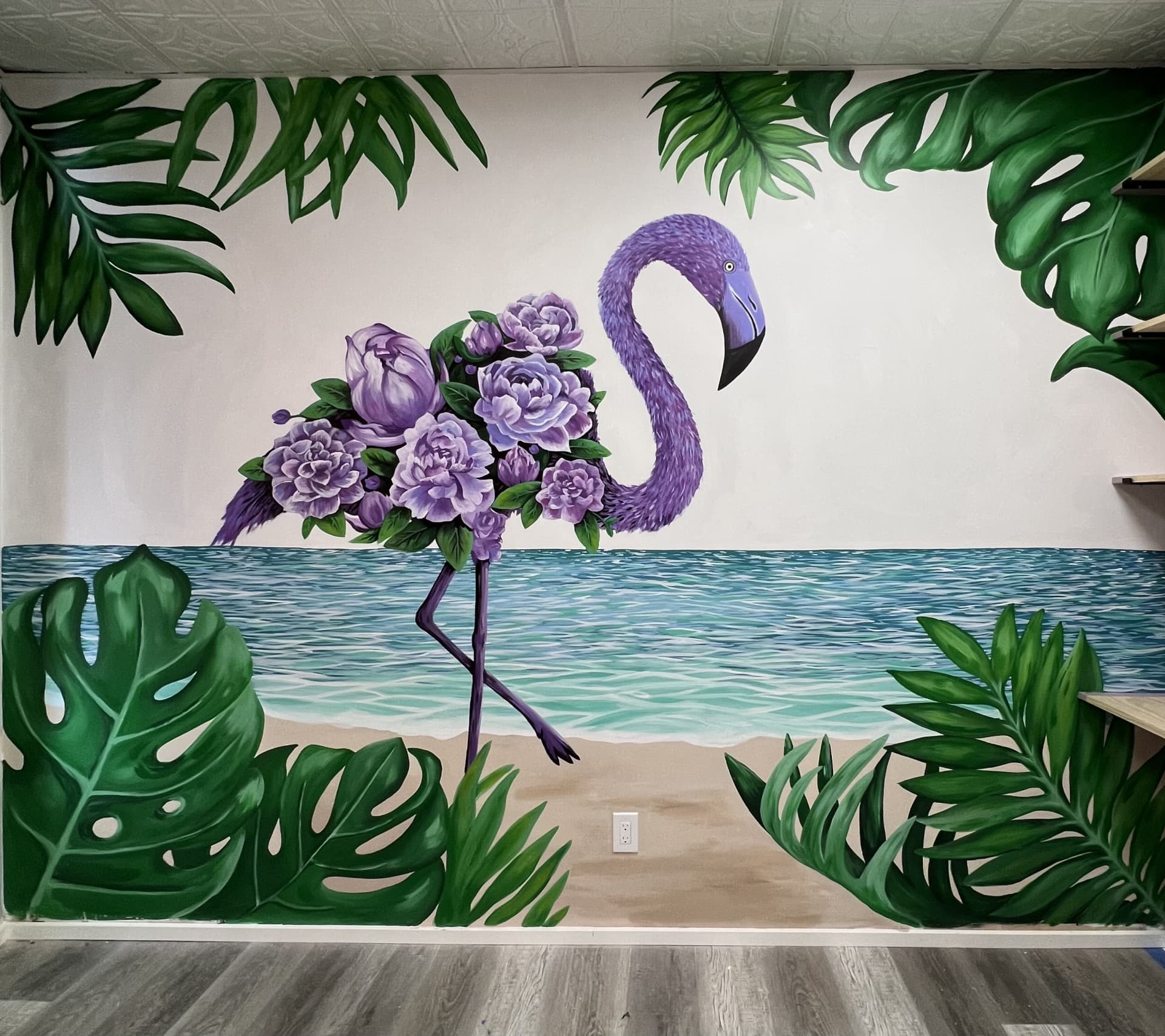 Flamingo Dreams Amidst Tropical Serenity